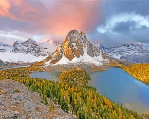 Mount Assiniboine Provincial Parks paint by number