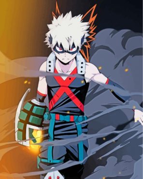 My Hero Academia Bakugo paint by numbers