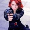 Natasha Romanoff Black widow paint by number