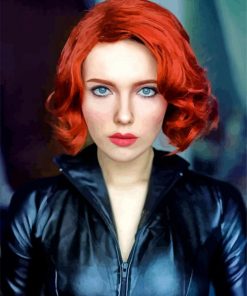 Natasha Romanoff paint by number