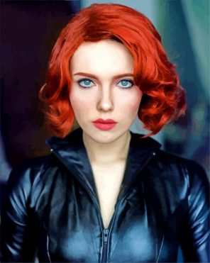 Natasha Romanoff paint by number