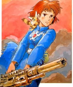 Nausicaa Of The Valley Of The Wind Anime paint by numbers