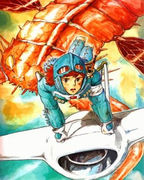 Nausicaa Of The Valley Of The Wind Manga paint by numbers