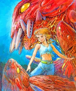 Nausicaa Of The Valley Of The Wind Poster paint by numbers