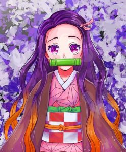 Nezuko Kamado paint by number