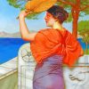 On The Balcony william godward paint by number