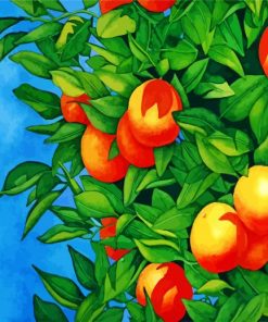 Orange Tree paint by number