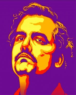 Pablo Emilio Escobar Illustration paint by numbers