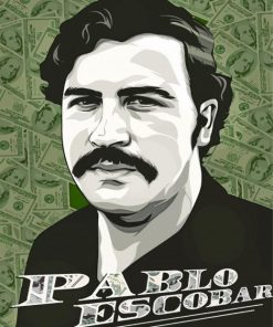 Pablo Escobar Illustration Art paint by number