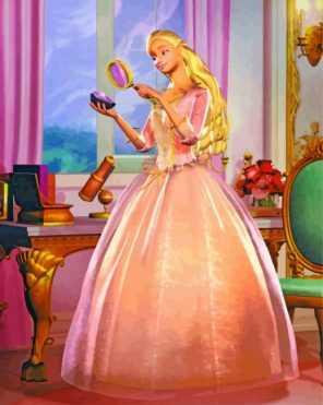 Princess anneliese Barbie paint by number