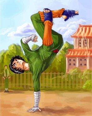 Rock Lee Character paint by number