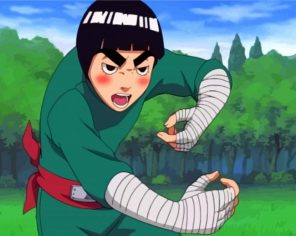 Rock Lee Naruto paint by number