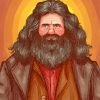 Rubeus Hagrid art paint by numbers