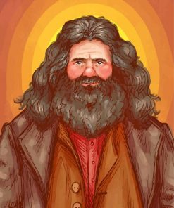 Rubeus Hagrid art paint by numbers