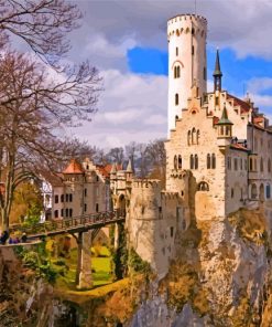 Schloss Lichtenstein Castle paint by numbers