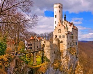 Schloss Lichtenstein Castle paint by numbers