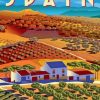 Spain Landscape Poster paint by numbers