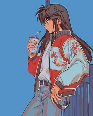 Stylish Inuyasha paint by numbers