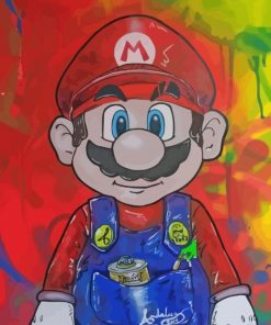 Super Mario Bros Art paint by numbers