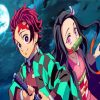 Tanjiro And Nezuko Kamado Demon Slayer paint by numbers