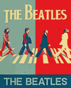 The Beatles Illustration paint by numbers