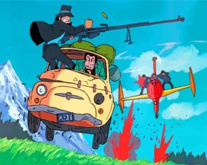 The Castle Of Cagliostro anime paint by numbers