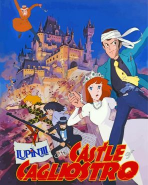 The Castle Of Cagliostro Poster paint by number