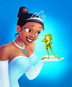 The Princess Tiana And The Frog paint by number