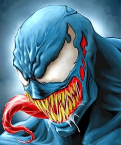 Venom illustratioon paint by numbers