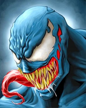 Venom illustratioon paint by numbers