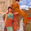 Waiting For The Procession By John william godward paint by number