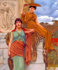 Waiting For The Procession By John william godward paint by number