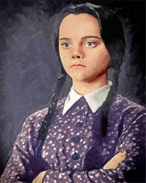 Wednesday Addams Character s paint by numbers