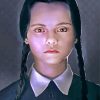 Wednesday Addams Girl paint by numbers