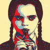 Wednesday Addams Illustration Art paint by numbers