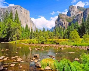 Yosemite Valley paint by numbers