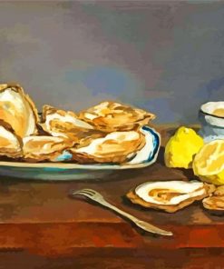 Aesthetic Oysters With Lemon paint by numbers