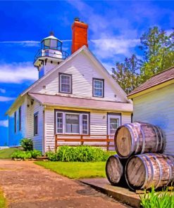 aesthetic Point Lighthouse paint by numbers