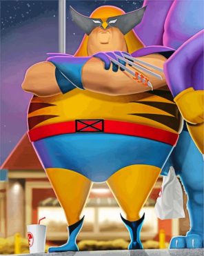 Aesthetic Fat Hero paint by number