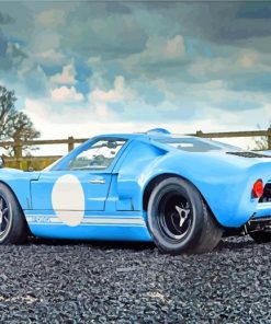 Aesthetic Ford GT40 paint by number