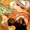 alphonse mucha art paint by number