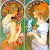 Alphonse Mucha paint by number