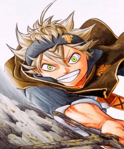 Asta Black Clover Anime paint by numbers