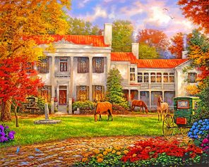 Autumn Afternoon At Belle Meade paint by numbers