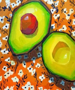 avocado art paint by number