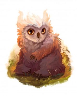 Baby Owlbear paint by numbers