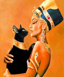 Bastet And Nefertiti paint by numbers