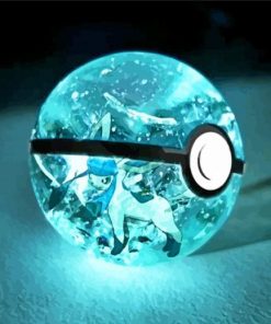 Blue Pokeball paint by numbers