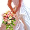 Bride And Flowers paint by numbers