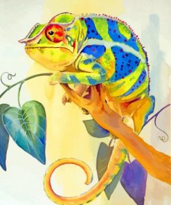 cameleon art paint by number